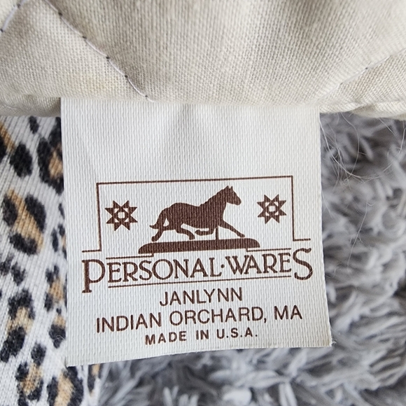 Navy and Tan Quilted Vintage  Tote Bag‎ Made In The USA - Picture 10 of 11